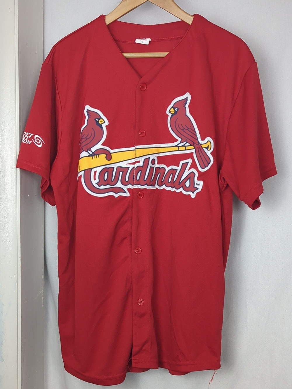 Adult XL St. Louis Cardinals Red Baseball Jersey Vintage Style